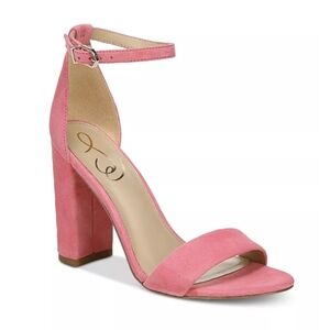 Sam Edelman Yaro Pink Suede Block Heel Sandal   6.5 NWOT💞